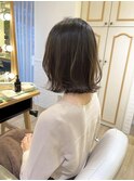 こなれミディ　縮毛矯正　大人可愛い　くびれボブ