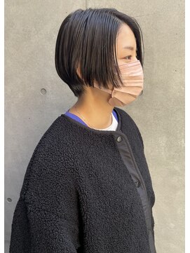 エッセンス(THE ESSENCE) line/切りっぱなしボブエアリーロング美髪ピンクブラウン