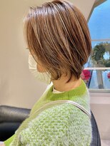 シェル 国分寺(shell)&nbsp;グレージュカラー/ボブウルフ/黒髪/ココアベージュ