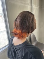 ピンク バイ アンジェリカ 瓢箪山店(PINQ by ANGELICA) #PINQ #レイヤーボブ #キツネカラー