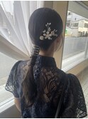 成人式・結婚式お呼ばれ大人可愛いタイトローポニー