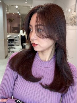 シーシンジュク 新宿南口(Sea shinjuku) 韓国風前髪×レイヤーカット【髪質改善/新宿/レイヤーカット】