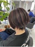 白髪ぼかしハイライト