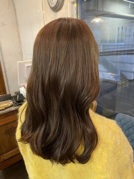 オーパスアミカ(OPUS AMICA) /切りぱっなし美髪ロング×ブリーチなし透明感ベージュ