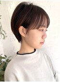 大人ガーリー/チョコレート/モードヘア/プリカール/束間ショート