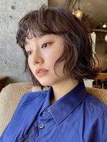 アンドレイ 表参道(andrey)&nbsp;デザインカラー/レイヤーカット/ウェットヘア/オリーブベージュ