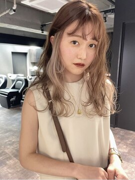 ペレ 梅田(PELE) 前髪/アンブレラカラー/こなれミディ/イメチェン/ウェーブパーマ