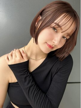 トルネード(TORNADO) タッセルカット×シースルーバング今っぽい 垢抜け韓国ボブA0926