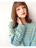 前髪 イメチェン ピンクベージュ アンブレラカラー 髪質改善
