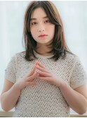韓国風センター分け