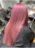 ピンクケアブリーチハイトーンカラー髪質改善トリートメント