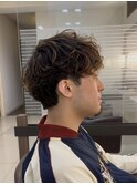 メンズマッシュ  ハイライト シャドウパーマ