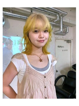 ノラ シブヤ(NORA) イエロールーツルーツカラーレモンカラーレモンイエロー