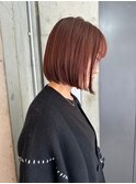 【ACE横浜】内巻きボブ×ワインレッド