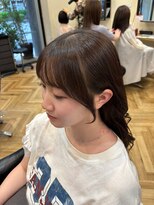 アルター(aL ter)&nbsp;【顔まわりカット】くびれヘア/アプリコットオレンジ/林愛華