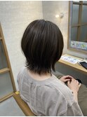 切りっぱなしボブ＊軽めえり足×プチ外ハネで軽さと可愛さアップ