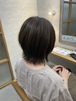 エマ 日吉(emma)&nbsp;切りっぱなしボブ＊軽めえり足×プチ外ハネで軽さと可愛さアップ