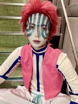 ヘアセットアップス(UP's)&nbsp;【新宿】ハロウィンメイク『鬼滅の刃　猗窩座メイク＋セット』