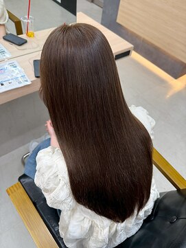 アリープパロット(ALEAP parrot) 艶髪ストレート/髪質改善/透明感カラー【ALEAP parrot/大西】