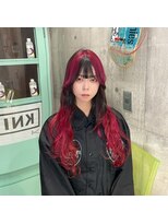 インク 渋谷(INK.)&nbsp;フェイスフレーミング×赤グラデーション