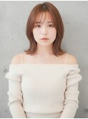 外ハネが可愛いボブ