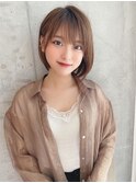 Say.ショートショートボブ丸みショートヘーゼルグレージュ表参道