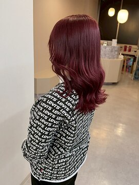 エトレ(etore) 透明感ローズブラウン/レイヤーカット/艶髪ウェーブ