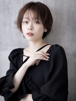 POCKET郡山安積店 ショートカットレイヤーカット髪質改善縮毛矯正【4月1日OPEN予定】&nbsp;ミディアムヘア/暗めカラー/グランマッシュ/郡山