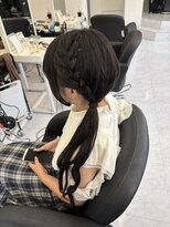 ジーナ 天神(Zina)&nbsp;編みおろしポニーテール/ヘアセット/ヘアアレンジ[福岡天神]