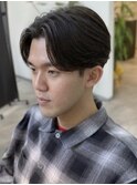 MEN’S HAIR/千葉駅/センターパート/曲がる縮毛矯正/齊藤大樹