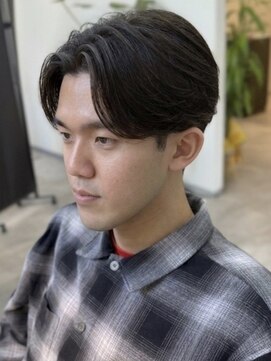 シーフ 千葉(Cyf) MEN’S HAIR/千葉駅/センターパート/曲がる縮毛矯正/齊藤大樹