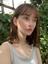 アビー 福岡天神(ABBEY)&nbsp;ミディアムヘアレイヤーカット前髪カット髪質改善トリートメント