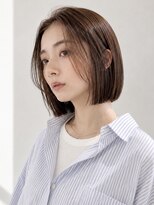 サーカス バイ ビュートリアム 青山(CIRCUS by BEAUTRIUM)&nbsp;前髪長め　内巻き　顎ラインボブ　結べるボブ　切りっぱなしボブ