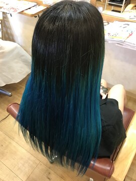 ヘアーコレット(hair Colet) ブルーグラデーション