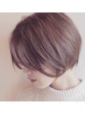 骨格補正小顔ショートボブ×バイオレットブラウン【銀座】