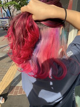 アスイン(asuin) バレイヤージュインユニコーンカラー