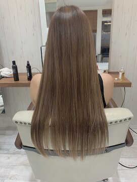 ソワン ドゥ ブレス 立花店(soin de brace) ミルクティーベージュ/小顔/大人ガーリー【高嶋仰】