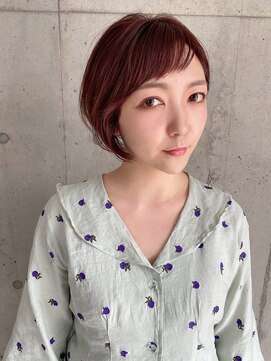 アール ヘアー デザイン(r hair design) 【r hair design】ショートバング×丸みボブ