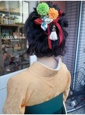 ストレートボブでもふんわりヘアに