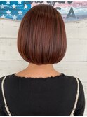 赤髪◎乾かすだけで決まるボブスタイル