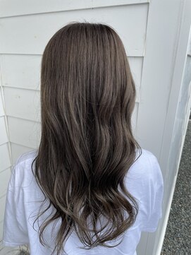 アプシー 三木店(Apsee) セミロング×アイスグレージュ