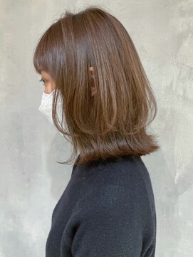 アイティーバイアルバム 藤沢店(IT by ALBUM) ロブレイヤー_外ハネボブセクションカラー_ba379322