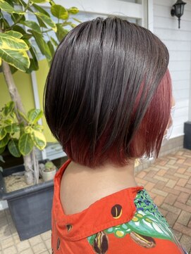 カンシャル(Kanshall) ボブ　ピンクインナーカラー