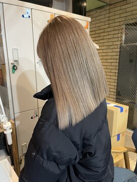 ラフ(LAFF) #黒髪#ボブルフ#ネビージュ#小顔#ワンレン