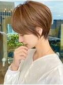 ショートボブ髪型30代40代50代前髪あり前髪なし面長丸顔【倉田】