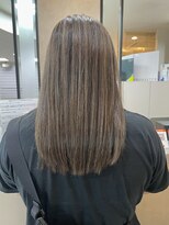 ホワイトストーン WHITE STONE&nbsp;熊本ナチュラルハイライトツヤ髪３０代ヘアスタイル