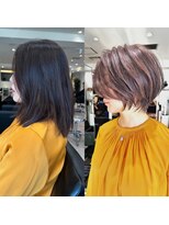 バンプ ギンザ(BUMP GINZA) ショートボブ×毛流れ矯正(浅野)