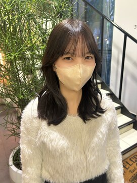 ゼスト 吉祥寺店(ZEST) 吉祥寺/石橋/ツヤ髪オリーブベージュ×韓国風顔周りカット