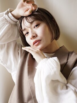 ネウィ 八王子(newi) イメチェン/丸みショート/似合わせカット/ブロンドブラウン/