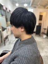 ソイクフ 高田馬場店(SOY-KUFU) MEN’SHAIRアッシュブラックマッシュパーマ
